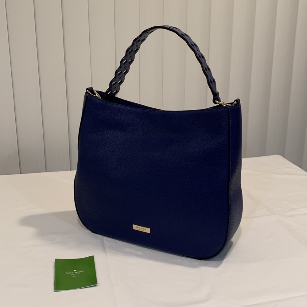 kate spade Dk Blue Leather Shoulder Bag